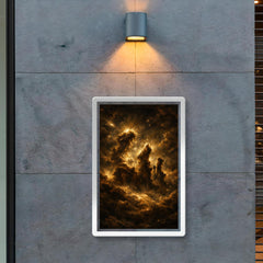 Pillars of Creation in baroque chiaroscuro poster 2
