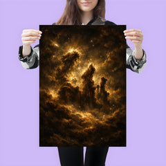 Pillars of Creation in baroque chiaroscuro poster 3