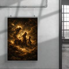 Pillars of Creation in baroque chiaroscuro poster 4