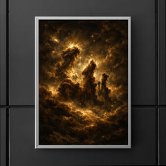 Pillars of Creation in baroque chiaroscuro poster 5