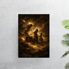 Pillars of Creation in baroque chiaroscuro poster 7