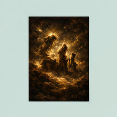 Pillars of Creation in baroque chiaroscuro poster 8