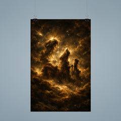 Pillars of Creation in baroque chiaroscuro poster 9