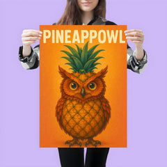 Pineappowl (an owl crossed with a pineapple) poster 3