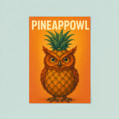 Pineappowl (an owl crossed with a pineapple) poster 8