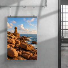 Pink Granite Coast Cote de Granit Rose Brittany France poster 4