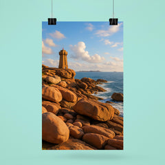 Pink Granite Coast Cote de Granit Rose Brittany France poster 6