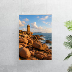 Pink Granite Coast Cote de Granit Rose Brittany France poster 7