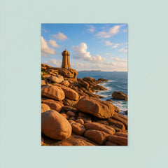 Pink Granite Coast Cote de Granit Rose Brittany France poster 8