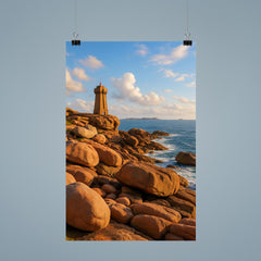 Pink Granite Coast Cote de Granit Rose Brittany France poster 9