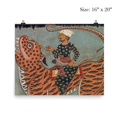 Pir Gazi and his tiger in Sundarbans poster 2