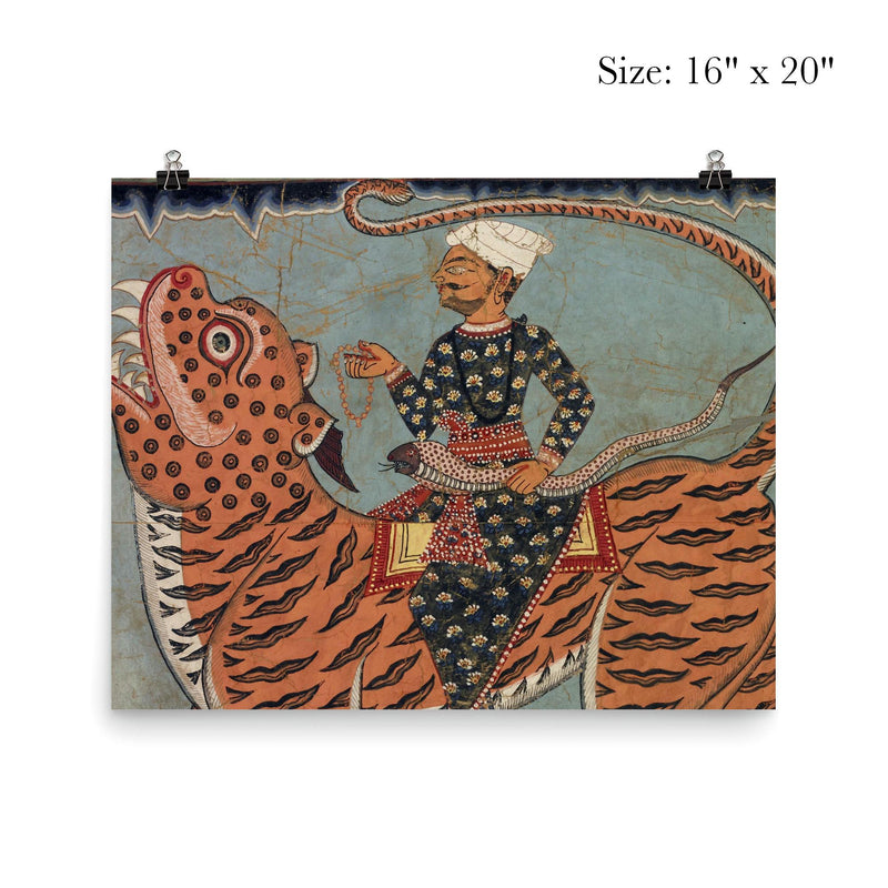 Pir Gazi and his tiger in Sundarbans poster 2