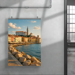 Piran Old Town Seafront Slovenia poster 4