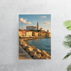 Piran Old Town Seafront Slovenia poster 7