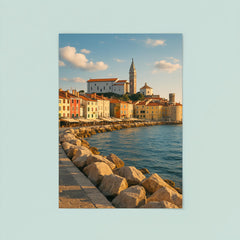 Piran Old Town Seafront Slovenia poster 8