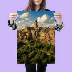Pitigliano Tufa Town Italy poster 3