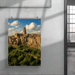 Pitigliano Tufa Town Italy poster 4