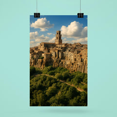 Pitigliano Tufa Town Italy poster 6