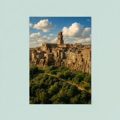 Pitigliano Tufa Town Italy poster 8