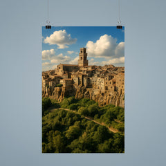 Pitigliano Tufa Town Italy poster 9