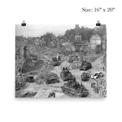 Platoon of American Tanks in Nürnberg poster 2