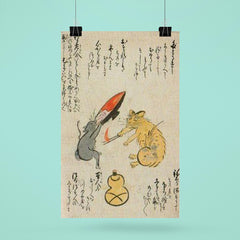 Playful Cat Asking for Hooch poster 6