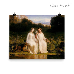 Poem of the Soul Part 11 - Virginity by Louis Janmot, 1854 poster 2