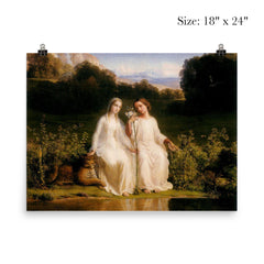 Poem of the Soul Part 11 - Virginity by Louis Janmot, 1854 poster 5