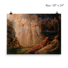 Poem of the Soul Part 12 - The Golden Stairs by Louis Janmot, 1854 poster 5