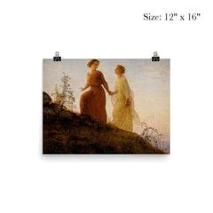 Poem of the Soul Part 13 - On the Mountain by Louis Janmot, 1854 poster 3