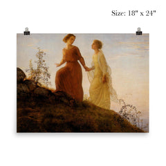 Poem of the Soul Part 13 - On the Mountain by Louis Janmot, 1854 poster 5