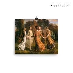 Poem of the Soul Part 13 - Sunrays by Louis Janmot, 1854 poster 4