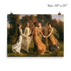 Poem of the Soul Part 13 - Sunrays by Louis Janmot, 1854 poster 5