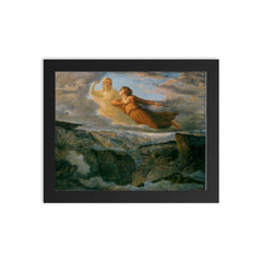 Poem of the Soul Part 17 - The Ideal by Louis Janmot framed print on a plain backdrop in size 8"x10".