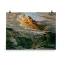 Poem of the Soul Part 17 - The Ideal by Louis Janmot poster on a plain backdrop in size 8"x10".