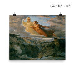 Poem of the Soul Part 17 - The Ideal by Louis Janmot poster 2