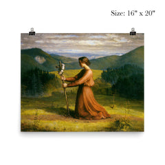 Poem of the Soul Part 18 - Reality by Louis Janmot poster 2