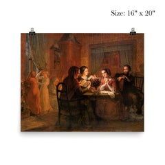 Poem of the Soul Part 6 - The Paternal Roof by Louis Janmot, 1854 poster 2