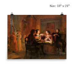 Poem of the Soul Part 6 - The Paternal Roof by Louis Janmot, 1854 poster 5