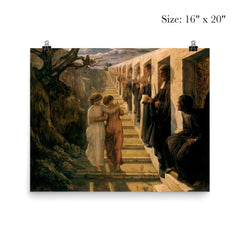 Poem of the Soul Part 7 - The Bad Path by Louis Janmot, 1854 poster 2