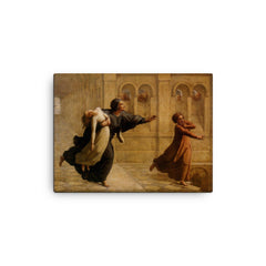 Poem of the Soul Part 8 - Nightmare by Louis Janmot, 1854 canvas print on a plain backdrop in size 12"x16".