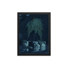 Poet’s Tomb by Rihards Zarins, 1913 framed print on a plain backdrop in size 12"x16".