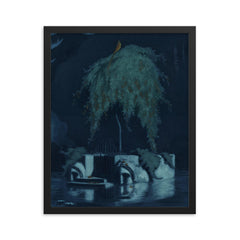 Poet’s Tomb by Rihards Zarins, 1913 framed print on a plain backdrop in size 16"x20".