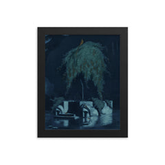 Poet’s Tomb by Rihards Zarins, 1913 framed print on a plain backdrop in size 8"x10".