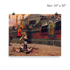 Pollice Verso by Jean-Léon Gérôme, 1872 poster 2