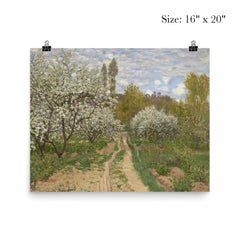 Pommiers en Fleurs by Claude Monet, 1872 poster 2