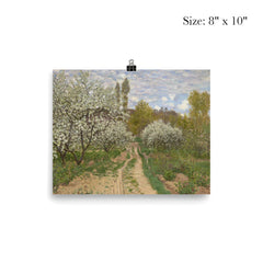 Pommiers en Fleurs by Claude Monet, 1872 poster 4