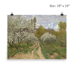 Pommiers en Fleurs by Claude Monet, 1872 poster 5
