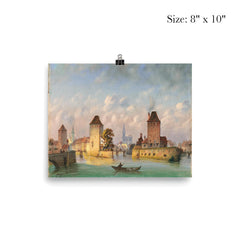 Ponts Couverts, Strasbourg by Johann Baptist poster 4