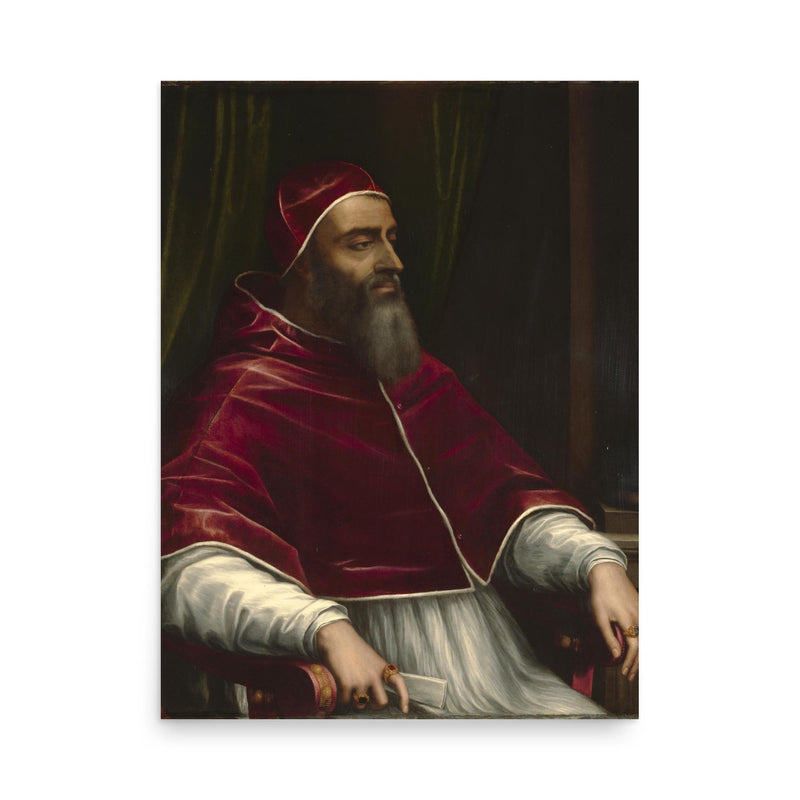 Pope Clement VII poster on a plain backdrop in size 18